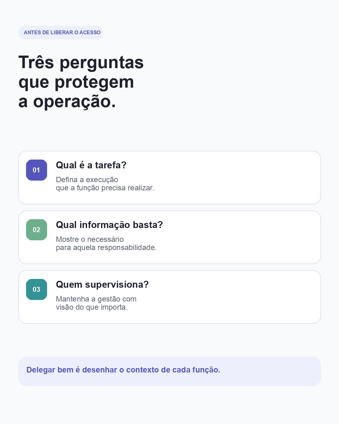 Três perguntas para definir permissões de acesso em uma locadora
