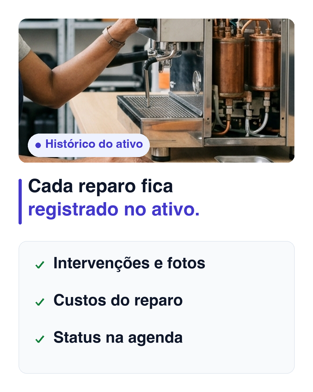 Histórico de manutenção e reparos no Sistema Laser